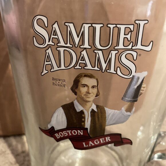 Samuel Adams Brewer Patriot Glass Beer Pitcher Boston USA Patriotic Alcohol - Picture 4 of 16